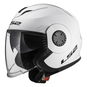 LS2 OF570 VERSO SINGLE MONO GLOSS WHITE 오픈페이스 헬멧