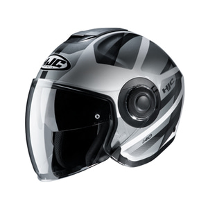 HJC i40 선바이저 오픈페이스 헬멧 레미 MC5 그레이