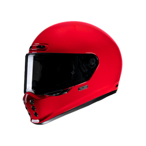 HJC V10 딥 레드 풀페이스 클래식 헬멧